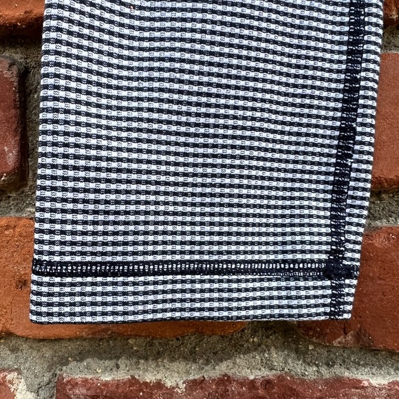 Lululemon Wunder Under Crop Black White Inkwell Gingham - Picture 7 of 9